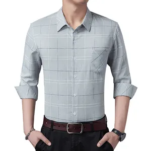 Классические китайские мужские рубашки на заказ, оптовая продажа мужских рубашек