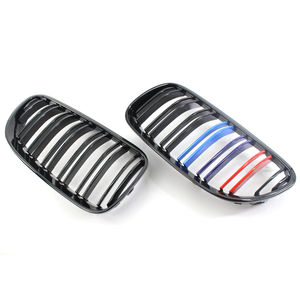 2X/Set Grille Noir Brillant Dual Slat M Look pour <span class=keywords><strong>BMW</strong></span> E92 <span class=keywords><strong>E93</strong></span> 10-14 Facelift Grill 51137254969 51137254967 - Product Image 2