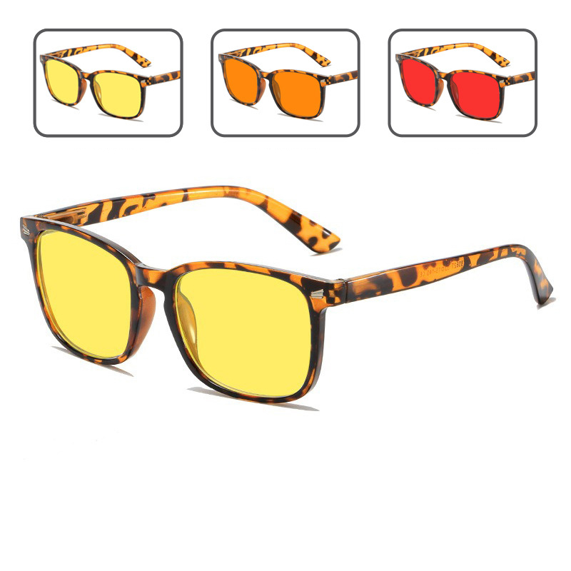 leopard Red orange Lens