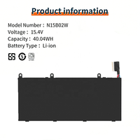 Batterie d'ordinateur portable N15B02W à prix réduit pour Xiaomi RedMibook 14 II TM1705 TM1801 TM1802-AD/N/C/P 15.2V 40.04WH
