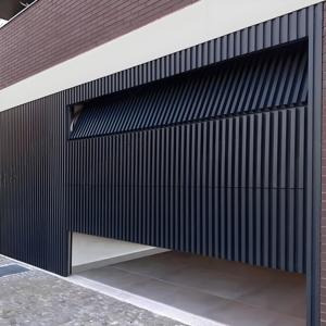 Op maat gemaakte moderne thermisch geïsoleerde aluminium garagedeursysteem met grillbediening en afstandsbediening voor villa's, gemaakt van aluminium. - Product Image 1