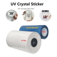 Film PET UV DTF de qualité supérieure, film autocollant UV cristal, film pour imprimante UV DTF