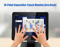 Moniteur tactile LCD plat sans cadre Carav Hot Sale CTM-1500 pour système de point de vente