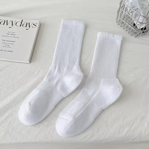 Everyday 3 Pack Unisex Couple <b>Socks</b> Organic Cotton Cushioned Crew Classic Mid-calf Comfort Breathable Sporty High Quality - Product Image 1