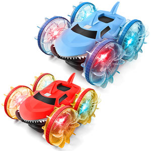 Glow tekerlek Stunt Amphibious RC köpekbalığı oyuncak arabalar çocuklar için jest algılama uzaktan kumandalı kamyon oyuncak 2.4ghz radyo kontrol aracı - Product Image 1