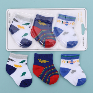 Calzini per Bambini Economici e Carini con Disegni Personalizzati 0-6 Mesi, Motivi <span class=keywords><strong>a</strong></span> <span class=keywords><strong>Righe</strong></span>, Bianchi in Cotone Lavorato <span class=keywords><strong>a</strong></span> Maglia per Maschi e Femmine - Product Image 5