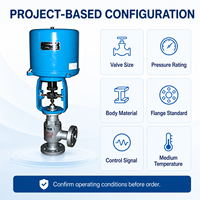 Vanne de régulation d'angle à 90 degrés à commande électrique pour la régulation de fluides industriels, solution de projet OEM personnalisée