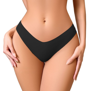 Tanga Rosa Frambuesa en Oferta - Tanga de Talle Grande para Mujer, Cintura Baja, Seda Helada, Sensación de Desnudez, Forma de V, Transpirable, Entrepierna de Algodón, En Stock - Product Image 3