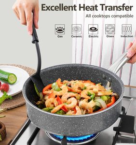Homemory Sartén de aluminio antiadherente para carne, sartén grill, utensilios de cocina para cocina de inducción, venta al por mayor - Product Image 5
