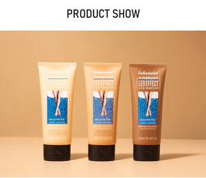 Protector Solar Mineral en Crema Lakerain Exclusivo Transfronterizo, Resistente al Agua, Maquillaje para Piernas, Color de Piel Marrón Dorado, Iluminador - Product Image 6