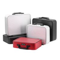 Valise de voyage en alliage d'aluminium avec roulettes, cadre en aluminium, étanche, antivol, poignée rigide, sac pour ordinateur portable et documents professionnels