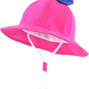 Travel UPF 50+ Bowknot Beach Sun Protection Adjustable Bucket Hats Adults (Rose <b>Red</b>)-Cycling Fishing Ski Unisex Four Seasons - Product Image 6