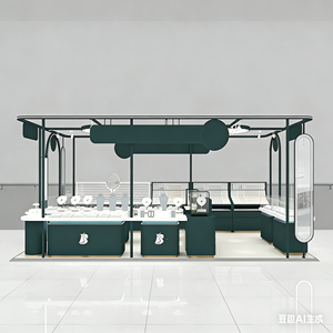 Vetrina in vetro lussuoso con cornice dorata, illuminazione LED, arco personalizzabile e resistente - Product Image 6