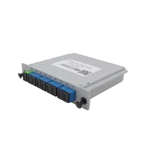 FTTH kart tipi 1x8 LGX SC UPC pasif PLC Splitter kart tipi PLC splitter
