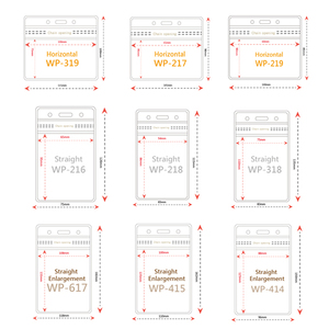 Porte-badge d'identification vertical de haute qualité en PVC transparent pour une meilleure visibilité - Product Image 4