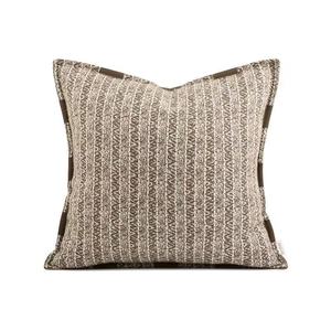 <span class=keywords><strong>Housse</strong></span> de coussin décorative pour canapé et lit, en velours texturé beige, style Wabi-Sabi, pour chambre d'exposition et gîte de luxe - Product Image 5