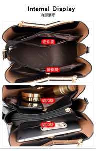 Nouveau sac bandoulière tendance grande capacité en cuir PU souple pour femme, sac à main de luxe de créateur - Product Image 6