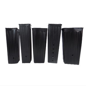 Pot de Culture <span class=keywords><strong>en</strong></span> <span class=keywords><strong>plastique</strong></span> PE noir, 1 pièce, tasse nourrissante profonde, poêle <span class=keywords><strong>pour</strong></span> serre et pépinière - Product Image 4