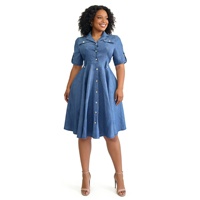 Robe longue maxi en jean élégante et légère pour femme africaine, grande taille, avec ceinture, tenue de soirée, collection été 2026, offre spéciale