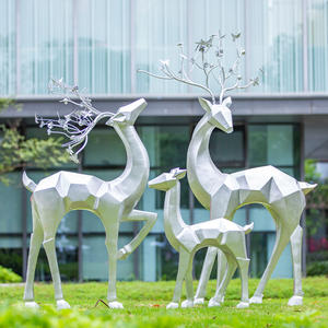 Populaire Pretpark Decoratie Levensgrote Glasvezel Roze Flamingo Vogel Dier Sculptuur - Product Image 4