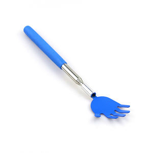 Grattoir de dos télescopique portable multi-couleurs à logo personnalisé en forme de main, longueur réglable - Product Image 1