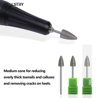 WELLSTRY Luxueuse fraise diamantée pour manucure et pédicure, 3/32 po, modèle WS-B67 avec logo personnalisé pour ponceuse à ongles électrique