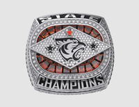Bague de championnat multisports avec logo personnalisé - Style punk en alliage pour les jeunes, cadeau pour les occasions de fête