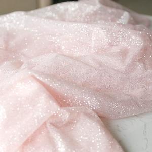 قماش شبكي فاخر لفساتين الزفاف 2026 مع نسيج تول لامع وبراق للملابس الزفافية - Product Image 6