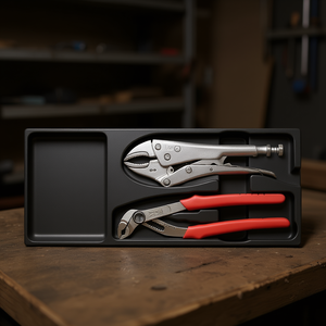 Plastic Tool <b>Storage</b> Tray With Pliers And Wrench Set For <b>Workshop</b> Use - Product Image 3