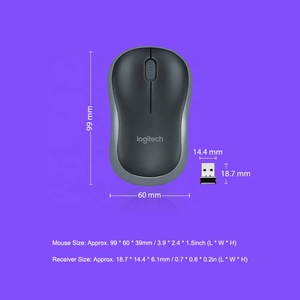 Souris sans fil Logitech M185 d'origine avec connexion sans fil 2,4 GHz 1000 dpi pour usage bureautique - Product Image 5