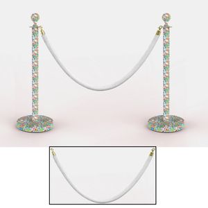 Couronne <span class=keywords><strong>De</strong></span> Noël Barrières Stanchion Hôtel Banque Vip Foule Queue Ligne Signe <span class=keywords><strong>De</strong></span> Contrôle Tapis Rouge Stand Contrôle Velours Cordes Barrière - Product Image 6