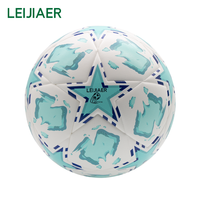LEIJIAER Football professionnel, taille et poids officiels de haute qualité Emballage de dégonflage de ballon de football en PU étanche et durable