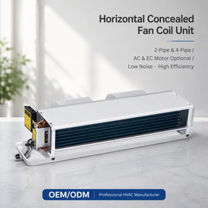 Unidad de Ventiloconvector Horizontal Comercial Oculta de Bajo Ruido con Motor de CA, Unidad de Ventiloconvector de 2 Tubos para Oficina y Residencia - Product Image 1