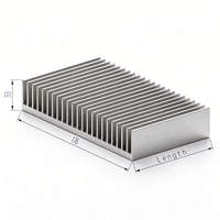 Extrusion de dissipateur de chaleur en aluminium série 6000 176(W)* 33(H)* 75(L)mm dissipateur thermique d'amplificateur personnalisé