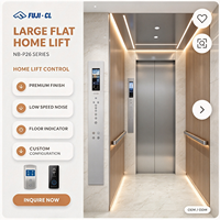 Ascenseur résidentiel pour usage domestique, ascenseur de villa sans machine, à traction sans engrenages, pour maison privée, programme d'approvisionnement pour propriétaires