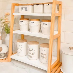 <b>Kitchen</b> Spice <b>Rack</b> Countertop Multi Tiered Bamboo Storage Shelf For Spices And <b>Kitchen</b> Organizing - Product Image 1