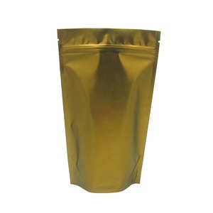 Sachet en aluminium et plastique à fermeture éclair, pochette debout en Mylar métallique or, avec fente européenne, colorée, 50 unités - Product Image 5
