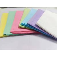 125 pièces jetables dentaire Poly bavoir Patient serviette en papier 3 couches/dents bavoir dentaire