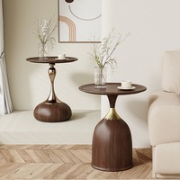 Table console moderne de luxe pour salon, couleur noyer, meubles en bois durables