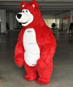 Colorato gonfiabile Costume mascotte tuta peluche per adulti Cosplay mascotte carnevale per adulti - Product Image 3