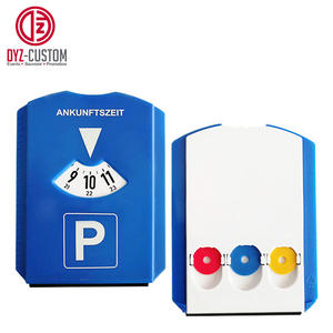 Disques <span class=keywords><strong>de</strong></span> <span class=keywords><strong>stationnement</strong></span> en plastique avec 3 jetons <span class=keywords><strong>de</strong></span> chariot, grattoir à glace pour pièces <span class=keywords><strong>de</strong></span> monnaie, pouces - Product Image 2