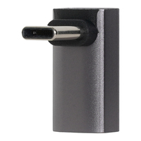 VCOM USB-C-Adapter 90 Grad USB4 Typ-C-Stecker Männlich zu Weiblich 240W 40Gbps für Mobiltelefon Laptop Synchronisation