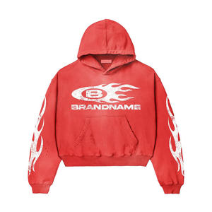 Custom Men's Jogger Chándal Hombres Pantalones de chándal holgados Sudadera con capucha Pantalones de chándal acampanados y Sudadera con capucha Chándales Conjuntos Hombres - Product Image 4