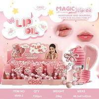 CRSO Huile à Lèvres Brillante Personnalisable Certifiée Halal, Haute Pigmentation, Hydratante, Longue Durée, 5g