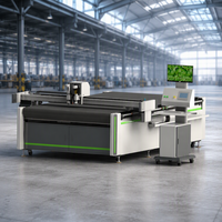 Machine de découpe à table plate pour autocollants, films, carton ondulé et mousse, avec alimentation automatique, couteau oscillant, table à vide et certifications ISO CE