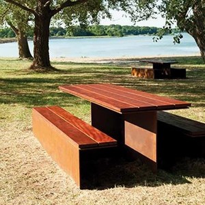 Bancs métalliques d'extérieur tables métalliques meubles en acier - Product Image 5