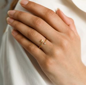 Anillo de Acero Inoxidable con Zirconia y Baño de Oro de 18K, Joyería de Moda para <span class=keywords><strong>Mujer</strong></span>, Piedra de Nacimiento del Zodiaco - Product Image 5