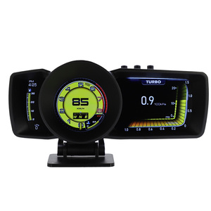 Affichage tête haute universel pour voiture Hud Obd Gps <span class=keywords><strong>Speedo</strong></span> Meter RPM Turbo Pressure Varie Interface OBD2 Heads Display for Safety Driving - Product Image 1