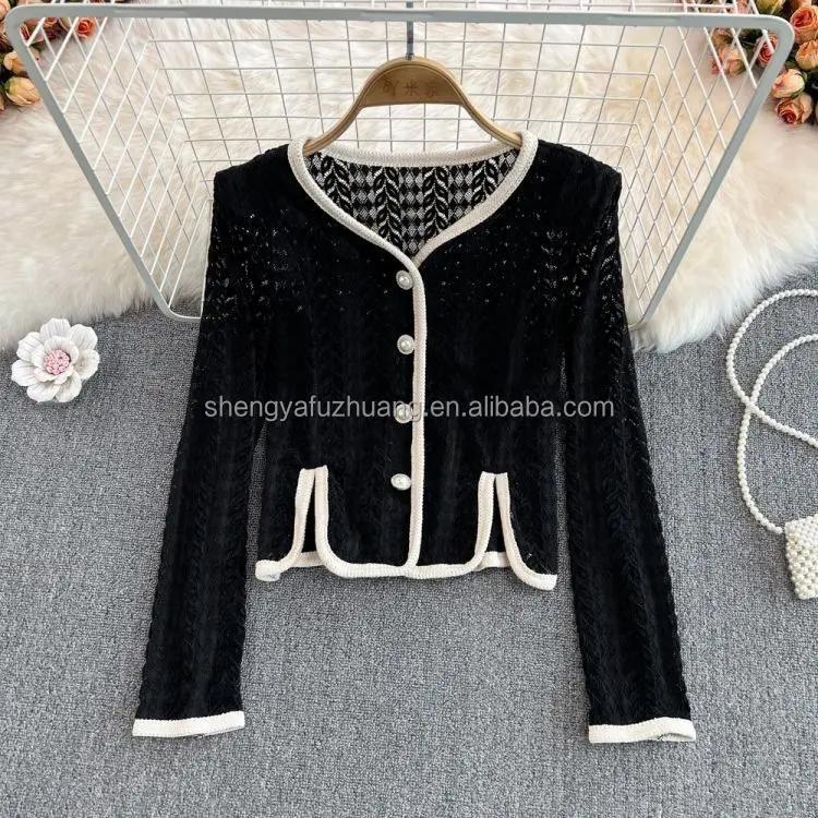 Hollow out shirt elegant office women's shirt factory wholesale