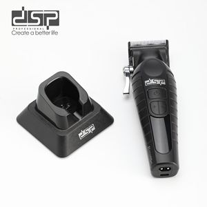Tondeuse à cheveux professionnelle Dsp avec lames en acier inoxydable, modèle rechargeable à piles pour usage en salon - Product Image 1